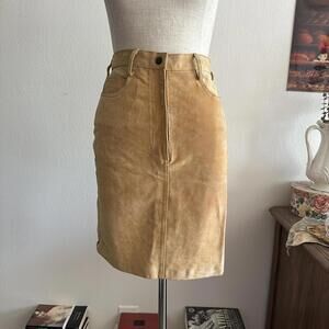 Vintage suede skirt